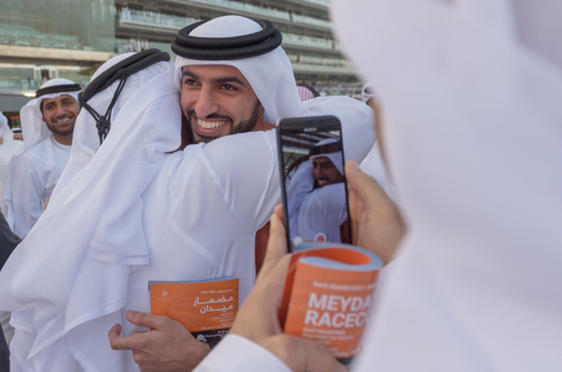 "Ⅶ حمدان بن محمد و راشد النعيمي خلال الأمسية بحضور سعيد بن مكتوم | البيان"