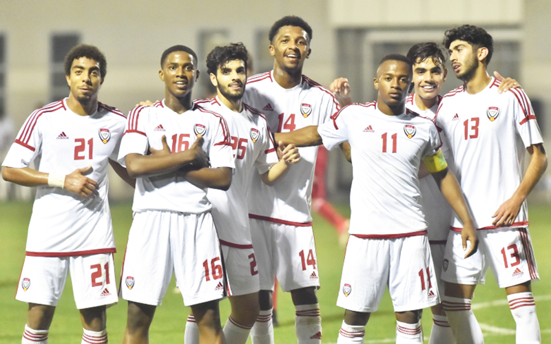 "فرحة نجوم منتخب الشباب على أرمينيا برباعية | تصوير : ضيف الربيعي"