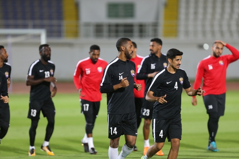 "تدريبات العين استعداداً لمواجهة الهلال | تصوير - عمران خالد"