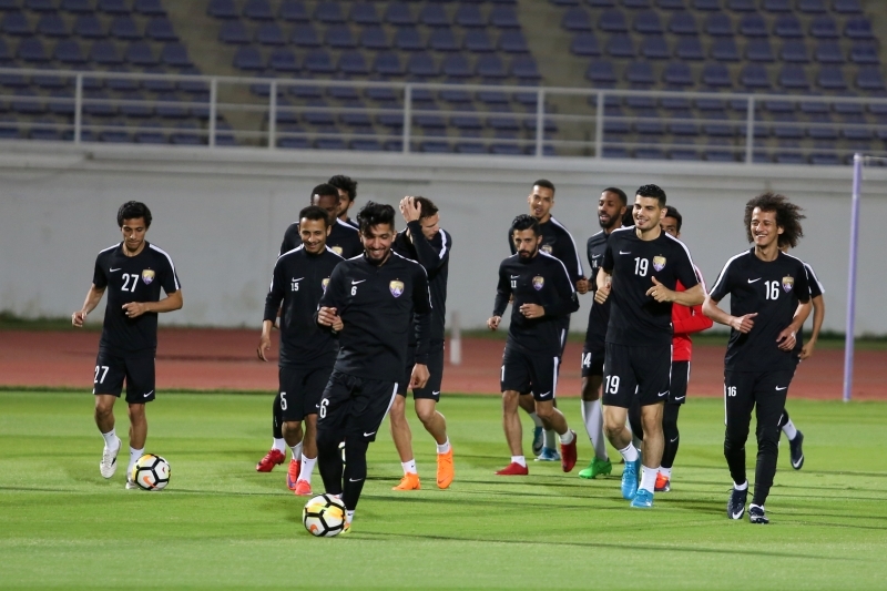 "من تدريبات العين الاستعدادية على استاد خليفة بن زايد | تصوير: عمران خالد"