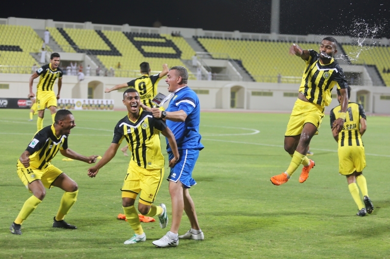"فرحة النمور بالعودة إلى دوري الأضواء | تصوير: إبراهيم صادق"