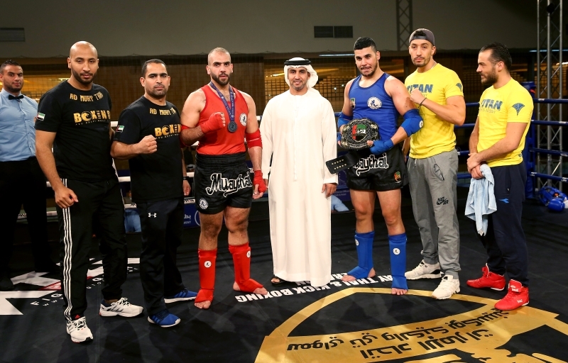 "عبدالله النيادي يتوج بطل اكاديمية تيتان ـــ تصوير: مجدي اسكندر"