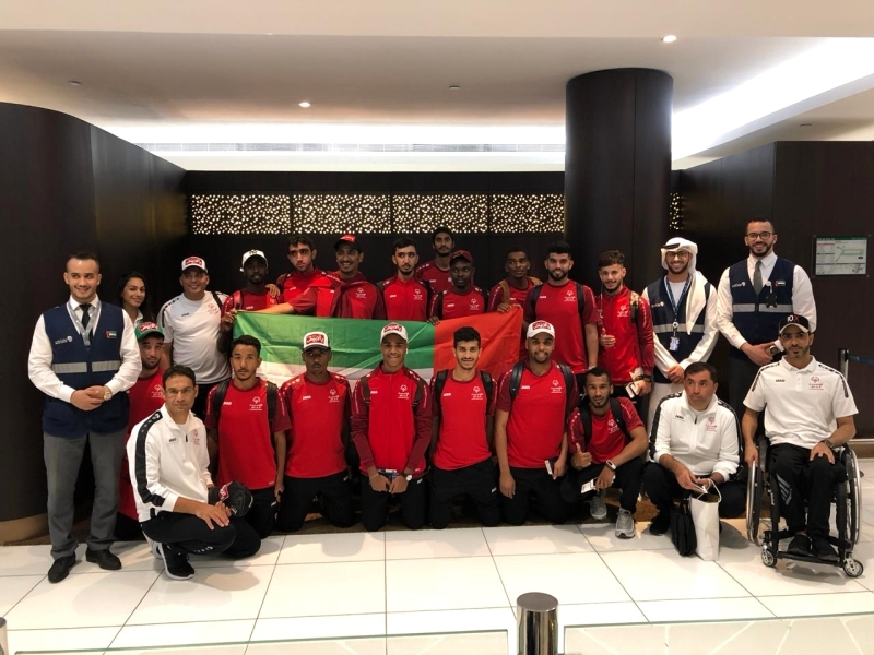 "بعثة منتخب الأولمبياد الخاص في مطار أبوظبي ــ البيان"
