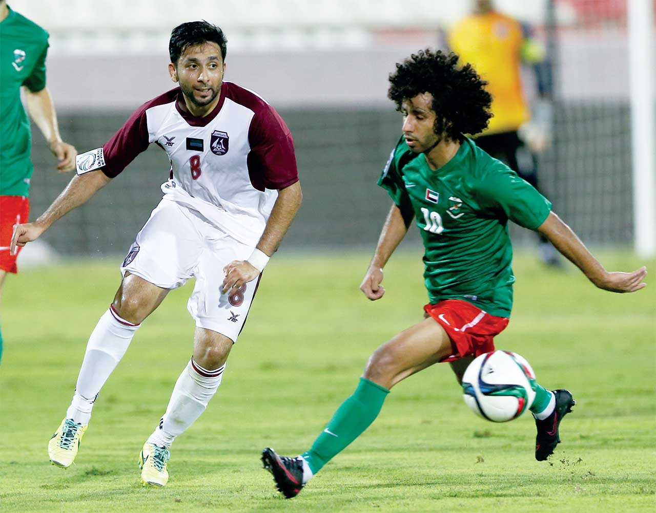 "من لقاء العروبة والحمرية في دوري الأولى | البيان"