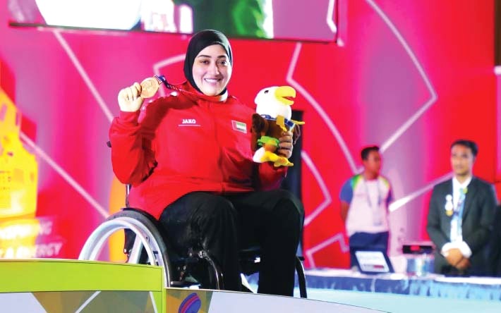"هيفاء النقبي الحاصلة على برونزية رفعات القوة | البيان"