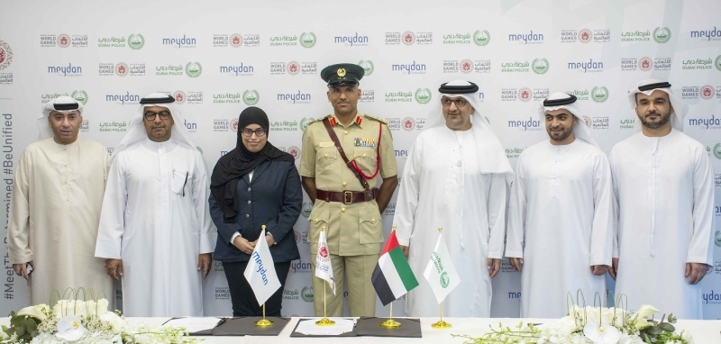 "خلال توقيع اتفاقية التعاون بين «أولمبياد الخاص» وشرطة دبي وميدان | البيان"