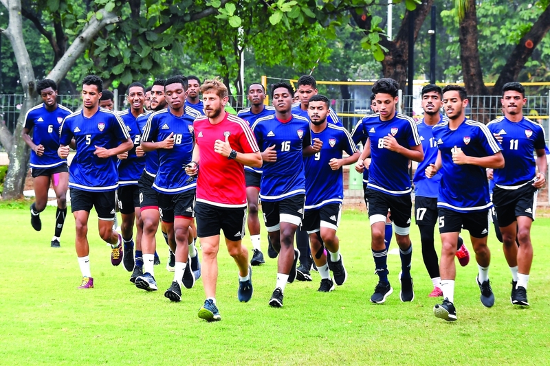 "جانب من تدريبات المنتخب استعداداً لأندونيسيا | البيان"
