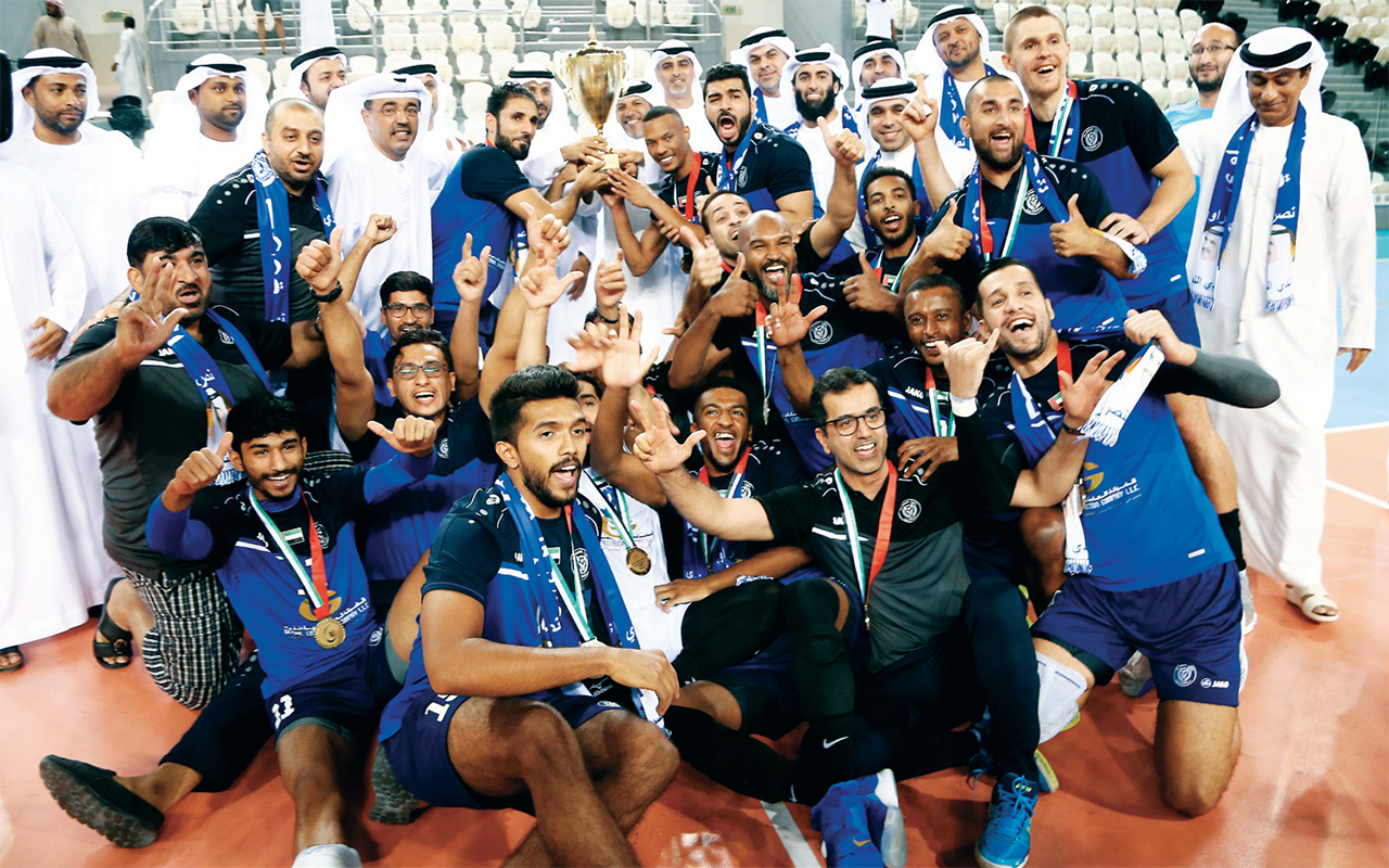 "تتويج النصر بكأس الطائرة | تصوير: مجدي إسكندر"