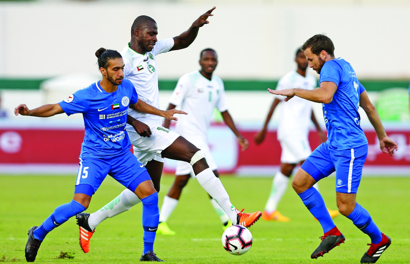 "من مباراة النصر والإمارات | تصوير: إبراهيم صادق"