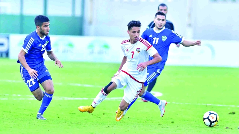 "من لقاء منتخبنا الأولمبي مع أوزبكستان | البيان"