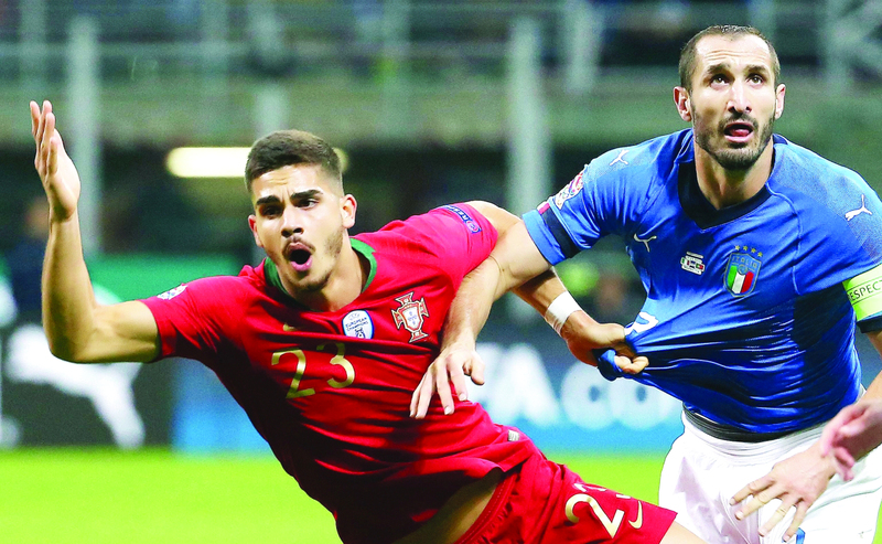 "■ من لقاء إيطاليا والبرتغال في دوري الأمم | إي بي إيه"