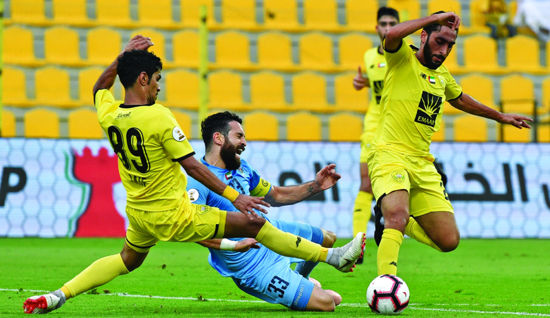 "Ⅶ الوصل نجح في تخطي دبا الفجيرة برباعية | تصوير: أسامة أبو غنايم"