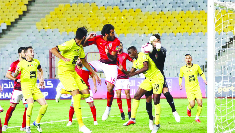 "من لقاء الذهاب بين الوصل والأهلي المصري | البيان"