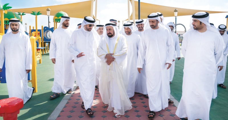 "Ⅶ حاكم الشارقة لدى حضوره افتتاح المجمع الرياضي بمليحة | وام"