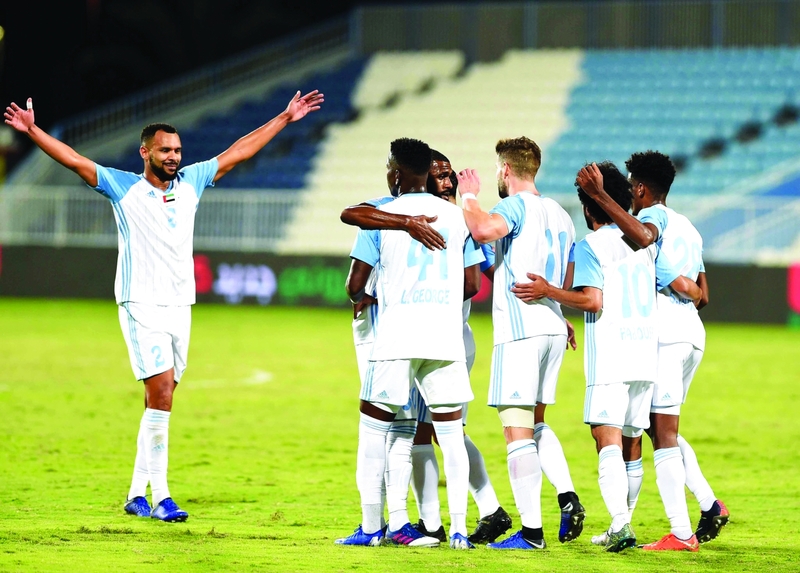 "فرحة بني ياس بالأهداف في شباك دبا | البيان"