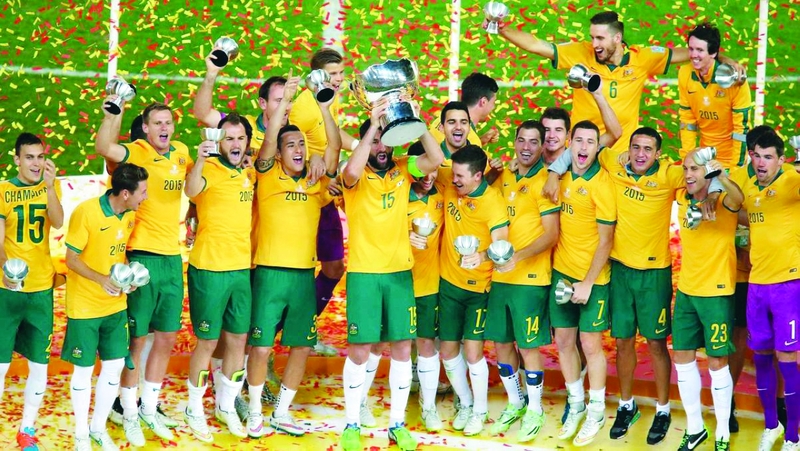 "منتخب أستراليا يبدأ رحلة الدفاع عن اللقب | ارشيفية"