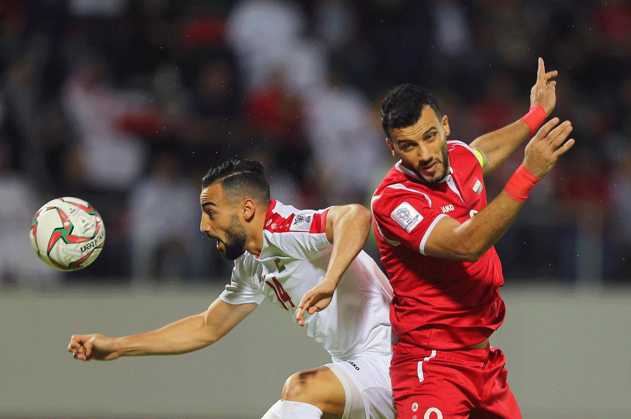 تعادل سلبي بين سوريا وفلسطين في كأس آسيا