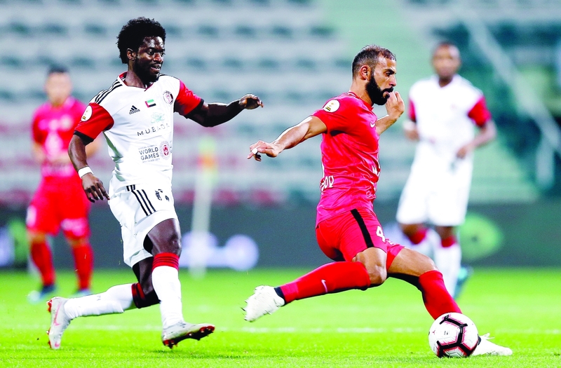 "من مباراة شباب الأهلي والجزيرة | البيان"