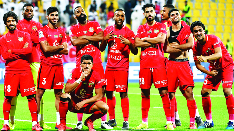 "Ⅶ نجوم شباب الأهلي يحتفلون بالتأهل | البيان"
