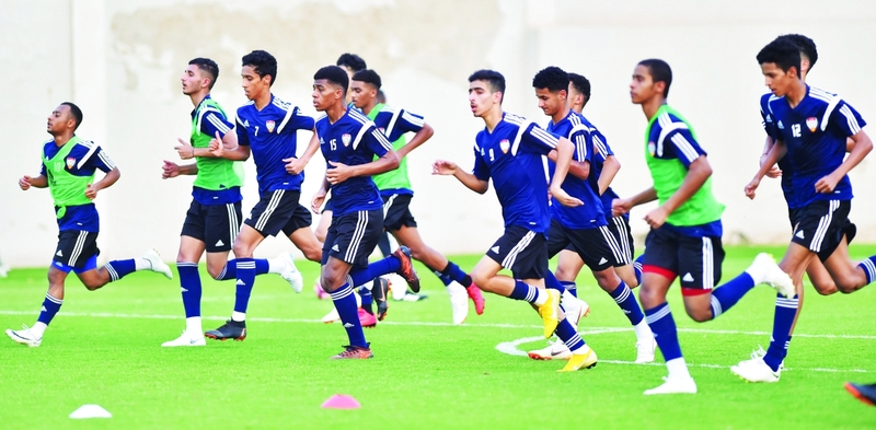 "من تدريبات منتخب الناشئين | البيان"