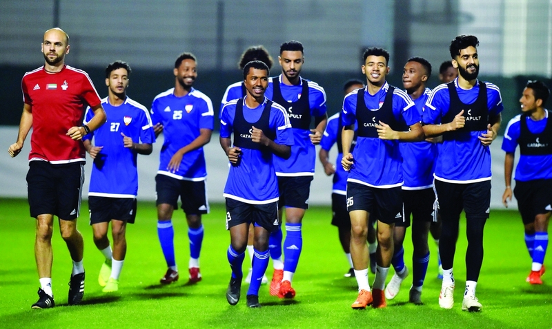 "جانب من تحضيرات منتخبنا الأولمبي | البيان"