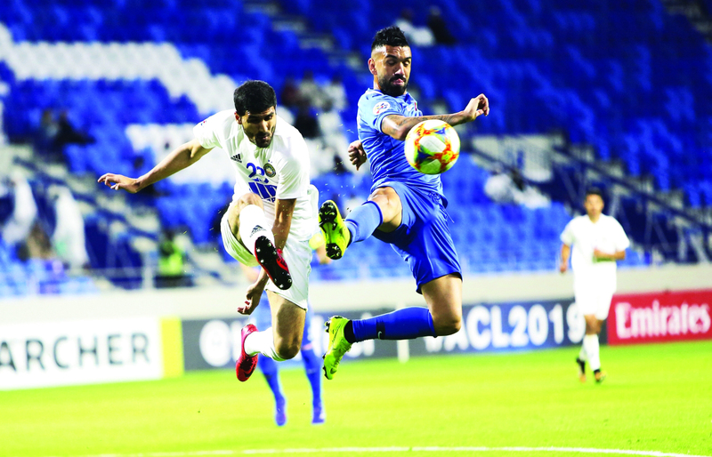 "النصر خانه التوفيق أمام باختاكور الأوزبكي | تصوير: غلام كاركر"