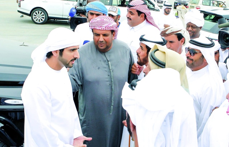 "Ⅶ حمدان بن محمد خلال حضوره المهرجان | تصوير : سيف الكعبي"