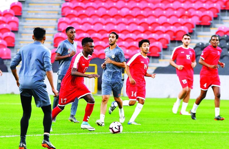 "جانب من تدريب المنتخب | البيان"