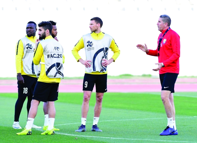 "Ⅶ غاريدو يقود تدريبات العين استعداداً للقاء الهلال | البيان"