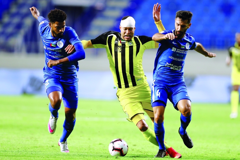 "النصر اكتفى بالتعادل أمام اتحاد كلباء | تصوير: سالم خميس"