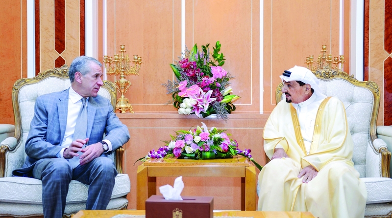 حميد النعيمي يبحث العلاقات مع القنصل الأمريكي