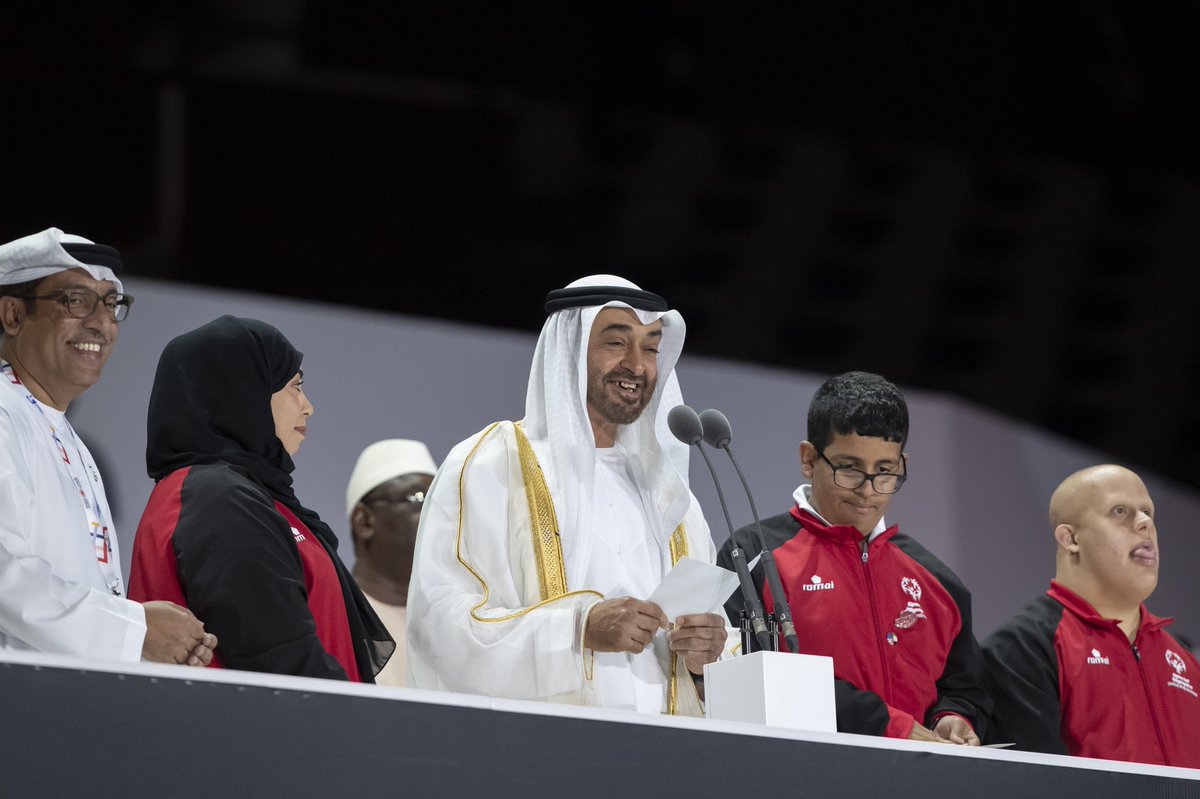 محمد بن زايد يفتتح دورة الألعاب العالمية للأولمبياد الخاص في أبوظبي
