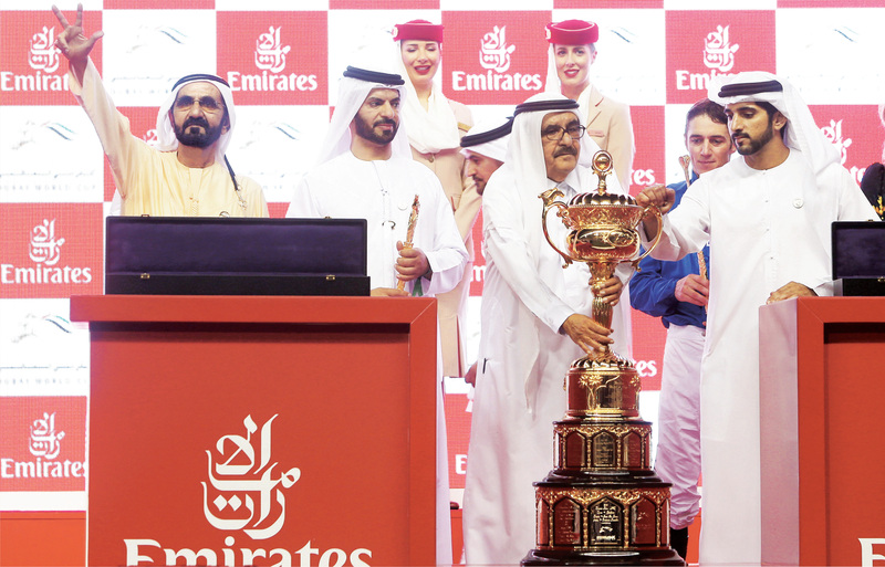 محمد بن راشد:  مبروك فوز الإمارات بأغلى سباقات العالم على أرضها