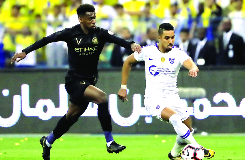 "Ⅶ من قمة الهلال والنصر الأسبوع الماضي أ ف ب"