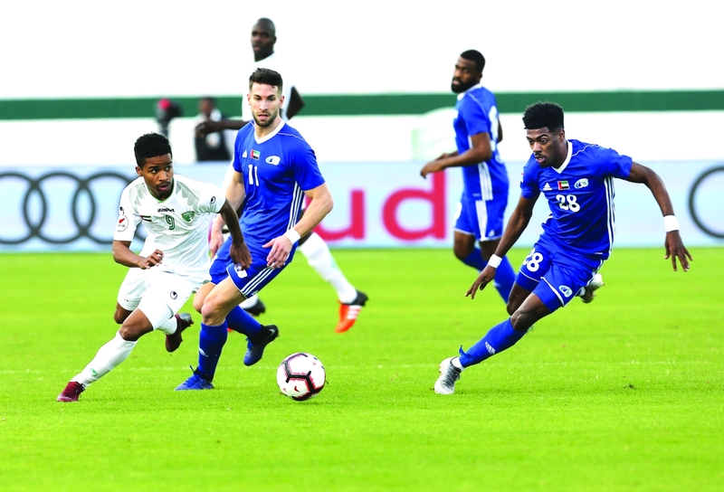 "Ⅶ بني ياس أزّم موقف الإمارات بعد الفوز الأخير | تصوير: إبراهيم صادق"