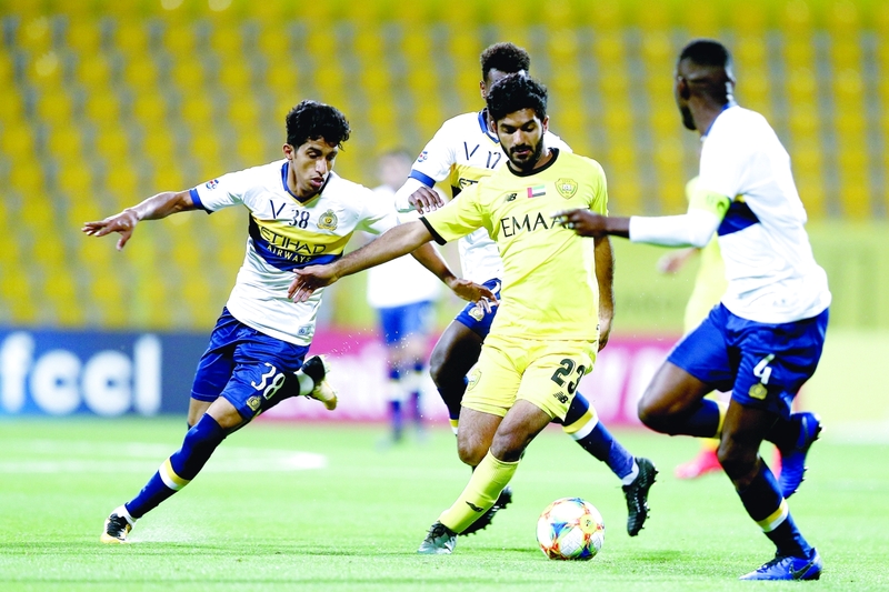 "جانب من لقاء الذهاب بين الوصل والنصر السعودي | أرشيفية"