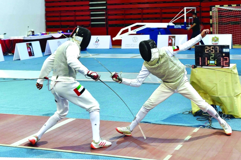 "من منافسات المبارزة العام الماضي"