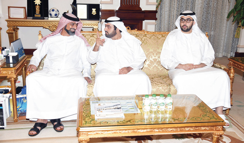 "عمار النعيمي ومحمد الشرقي وراشد بن سعود"