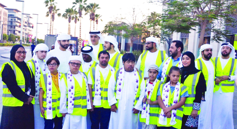 أصحاب الهمم يشاركون في حملة «رمضان أمان»