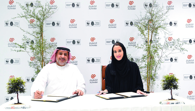 "Ⅶ أحمد الفهيم وليلى عبد اللطيف خلال الإعلان عن مجالس الغاف | البيان"