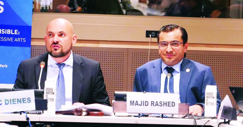 "ماجد العصيمي خلال المؤتمر | من المصدر"