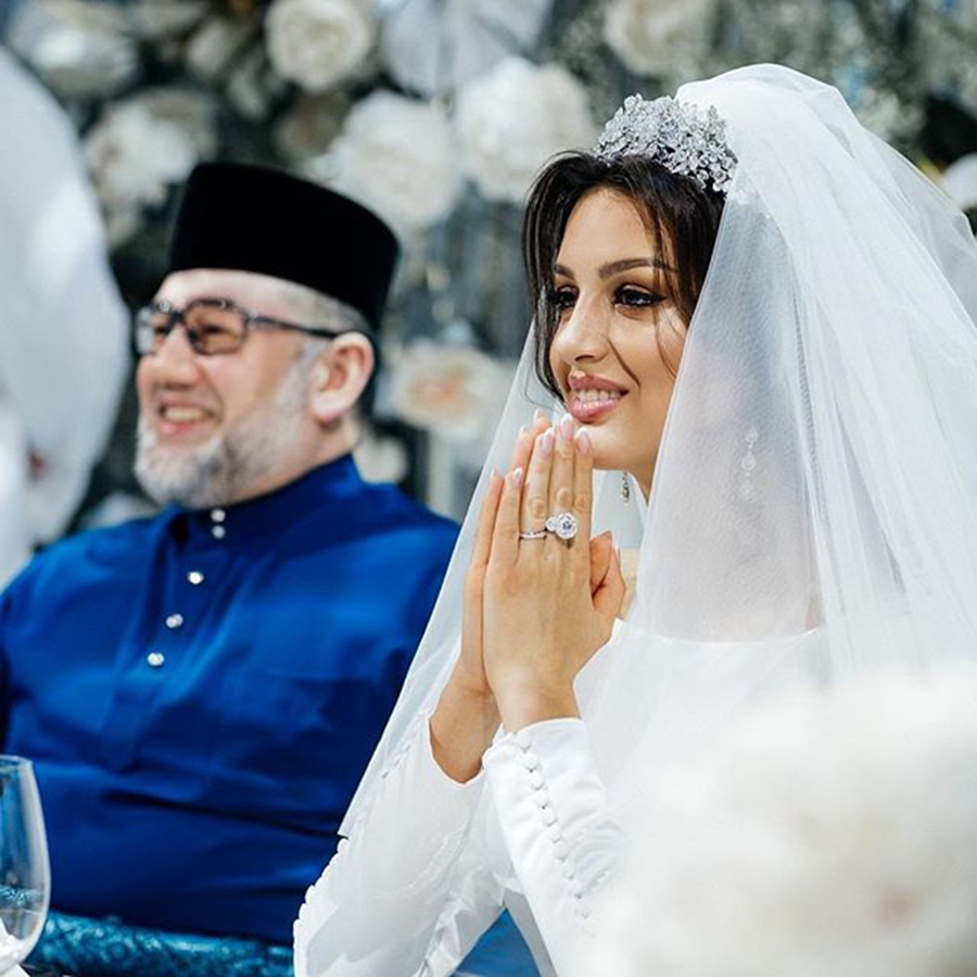 محامي ملكة جمال موسكو: طلاقها من ملك ماليزيا مؤامرة