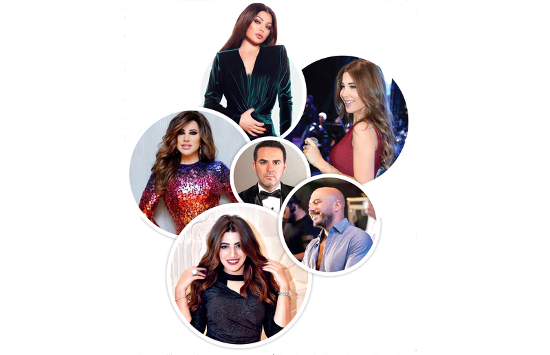 نشاط لافت لنجوم الغناء العربي في العيد