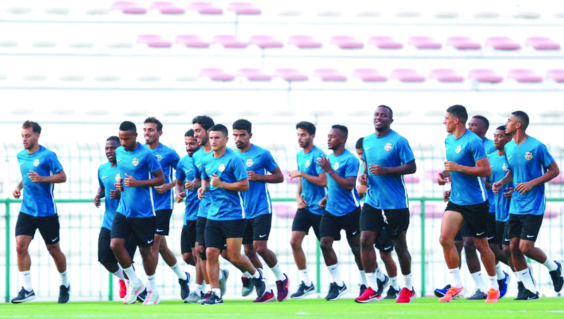 "شباب الأهلي خلال تدريباته المحلية | من المصدر"
