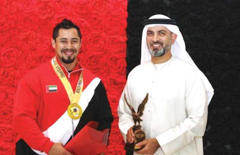"محمد المري مع البطل الذهبي فيصل الزعابي | البيان"