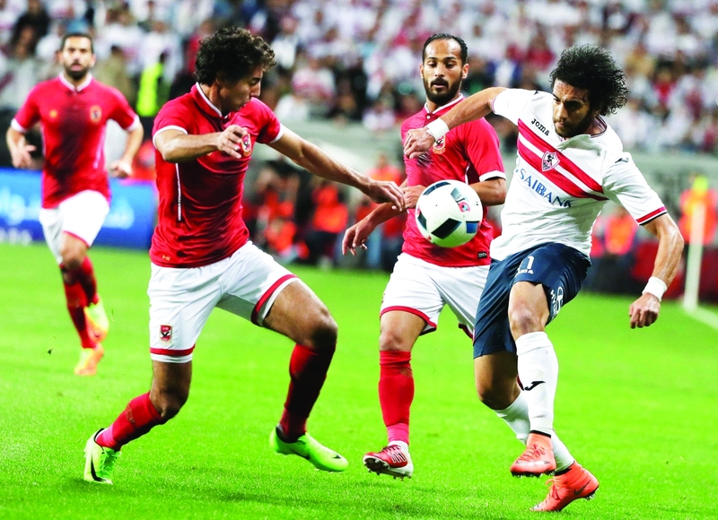 "من لقاء سابق بين الأهلي والزمالك المصريين | أرشيفية"