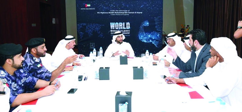 "■ عبد الله الشرقي خلال متابعة التحضيرات للحدث | البيان"