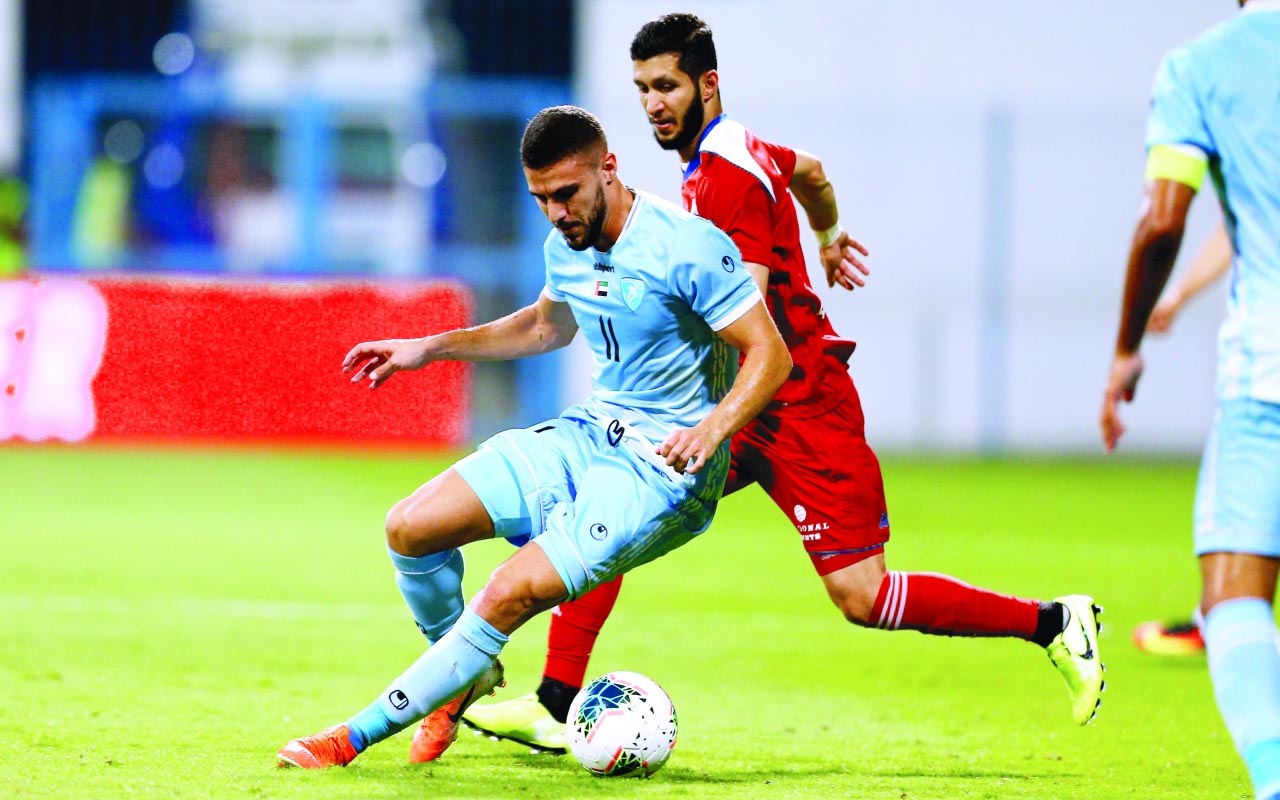 "حتا قدم مباراة كبيرة أمام الشارقة | تصوير: زيشان أحمد"