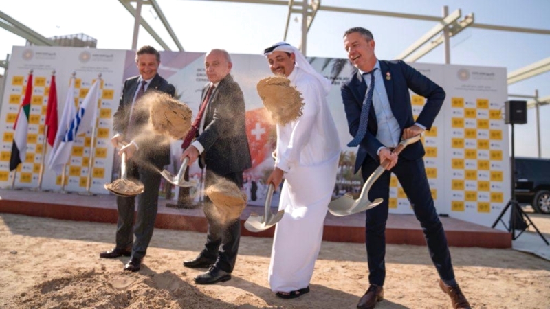 الرئيس السويسري يدشن عمليات الإنشاء لجناح بلاده في إكسبو 2020