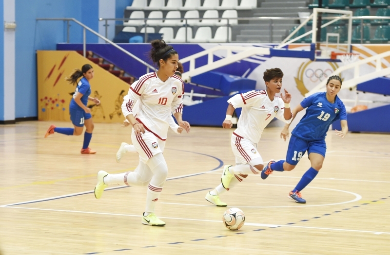 "جانب من لقاء منتخب كرة الصالات مع الكويت"